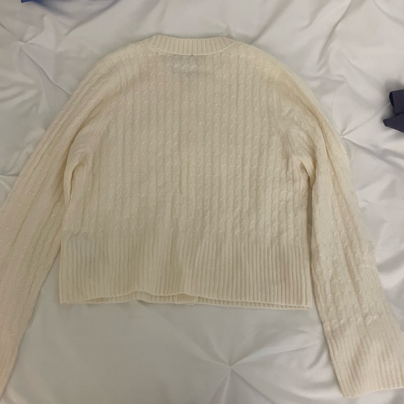 Abercrombie & Fitch Cream Button-Up Cardigan - Picture 3 of 3
